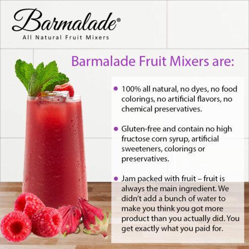 Raspberry-Hibiscus Barmalade 10oz-All Natural Cocktail Mixer - Image 4