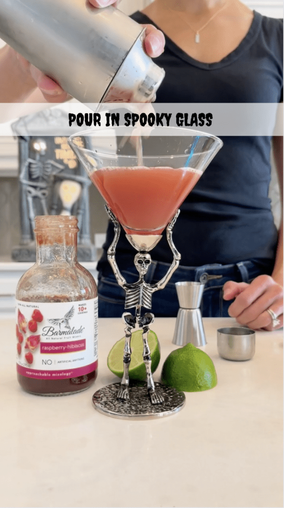 pour in spooky glass