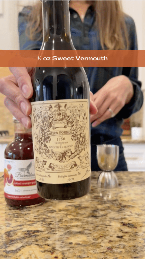 0.5 oz sweet vermouth