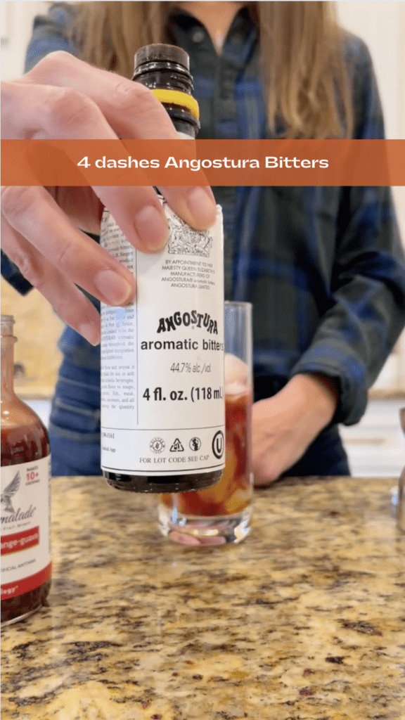 4 dashes angostura bitters