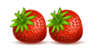 2 strawberries icon