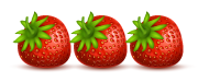 3 strawberries icon